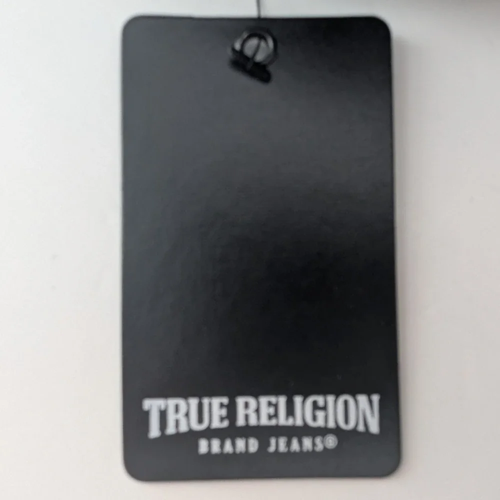 True Religion Buddha Embroidered Trucker‎ Hat Travertine Tan Black TR4241 NWT